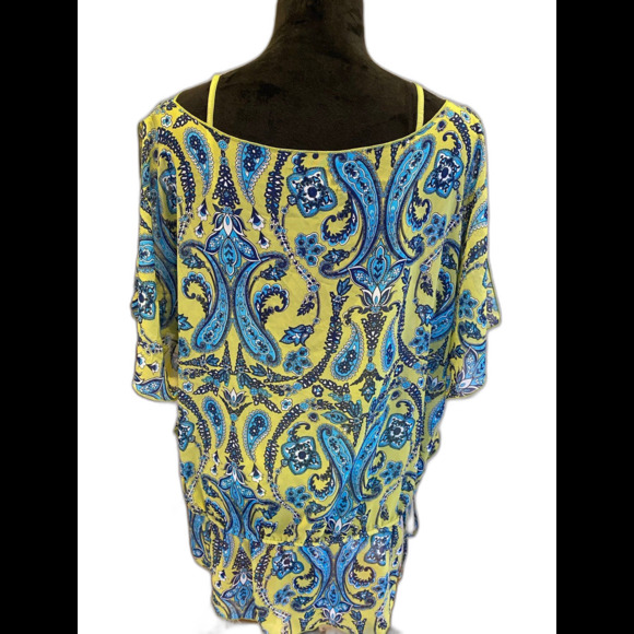 Apt 9  2 Piece Blouse & Cami Plus Size XL  16 - 18 Flowy and cool for hot months - Picture 1 of 10